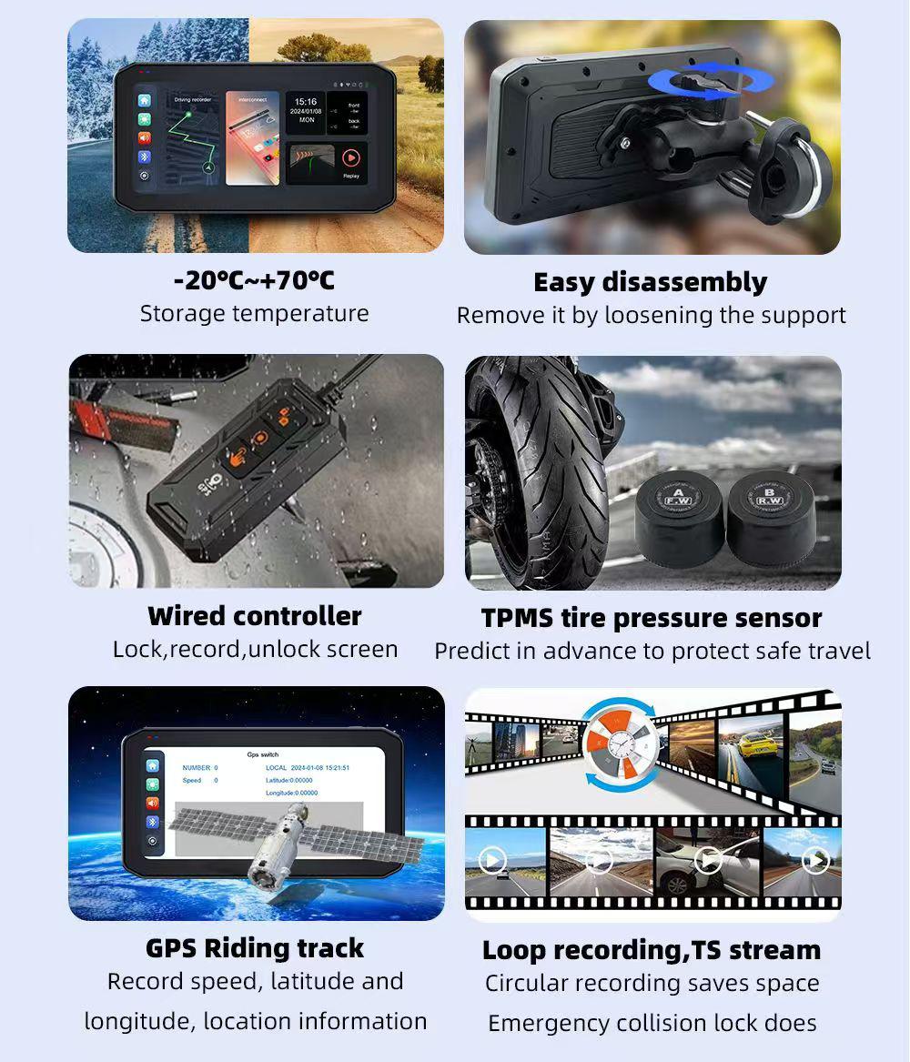 TRAILX 6.2 Inch - Premium Dashcam with the Jog Dial / Remote