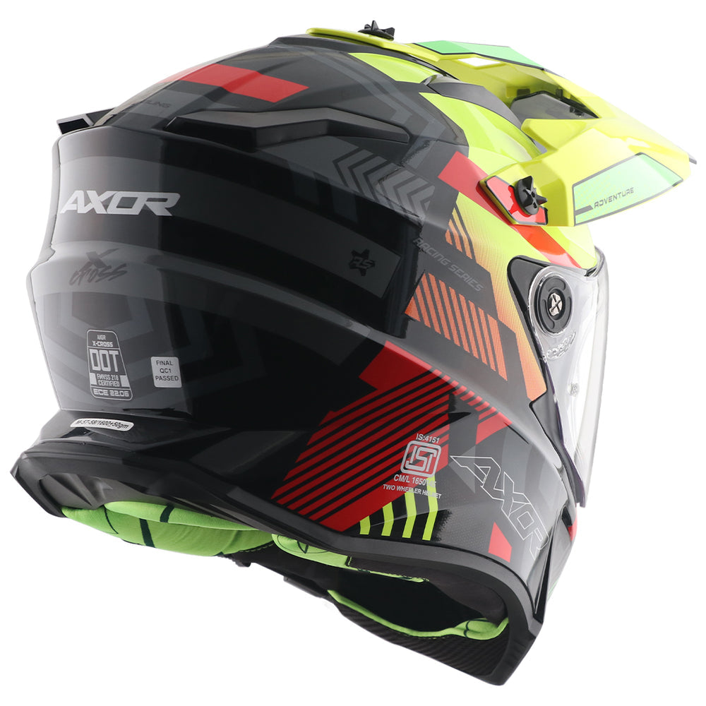 X-Cross Dual Visor Gambling Helmet