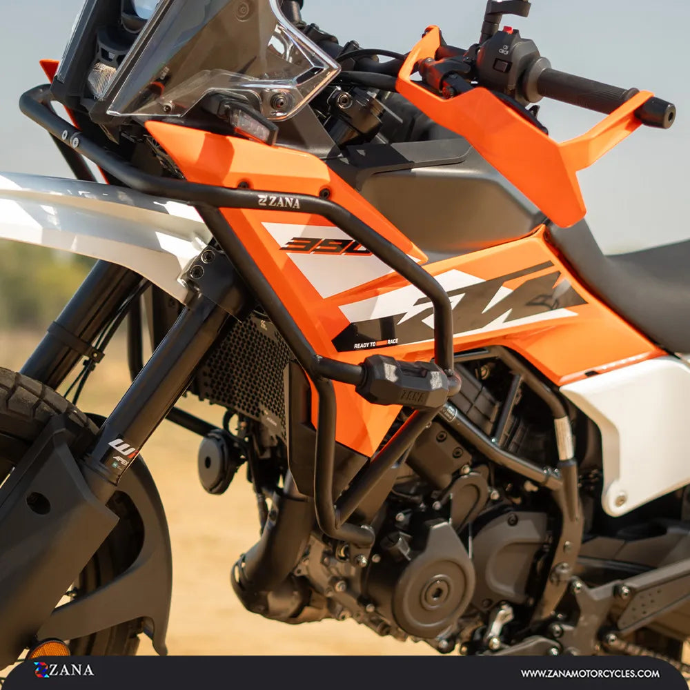 Zana- Tank Guard /Crash Guard With Slider Puck Black For KTM ADV 390 2025