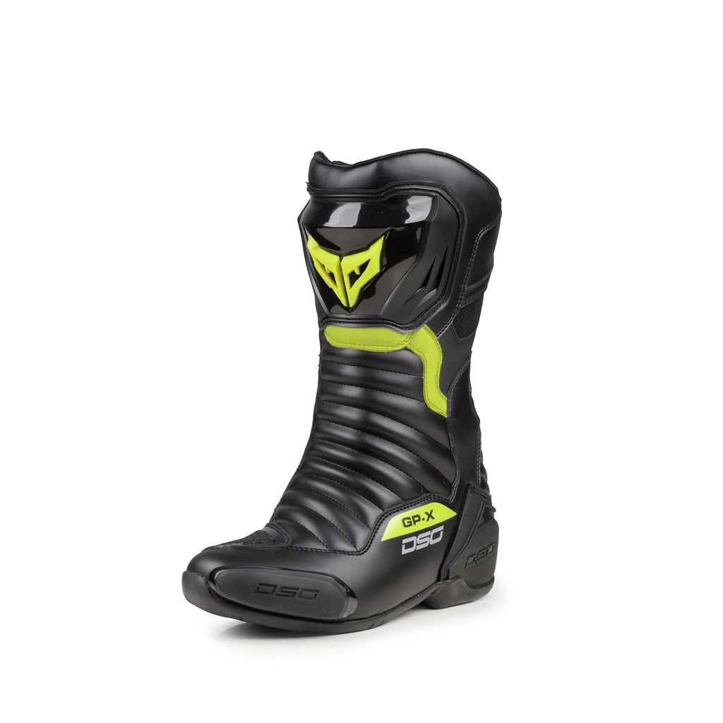 DSG GP-X Riding Boot - Blk/Yellow/Fluo