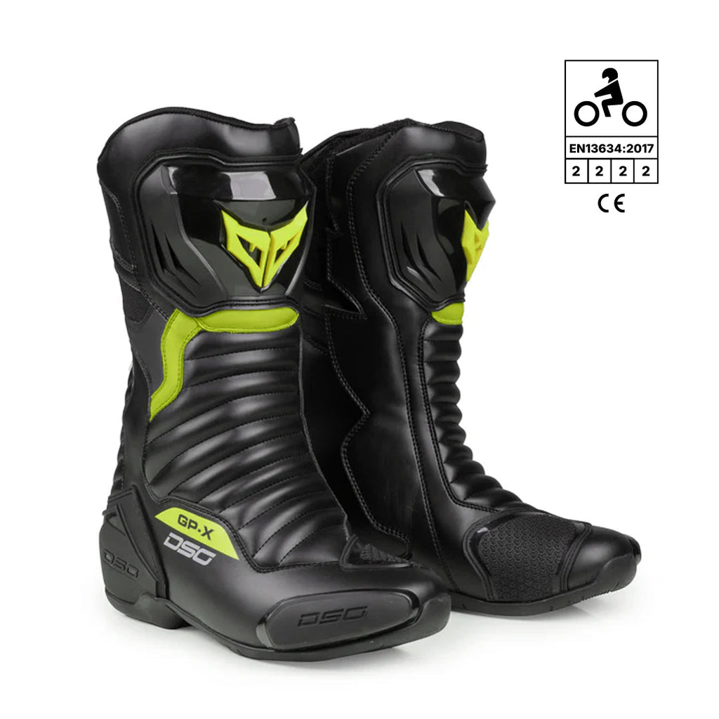 DSG GP-X Riding Boot - Blk/Yellow/Fluo