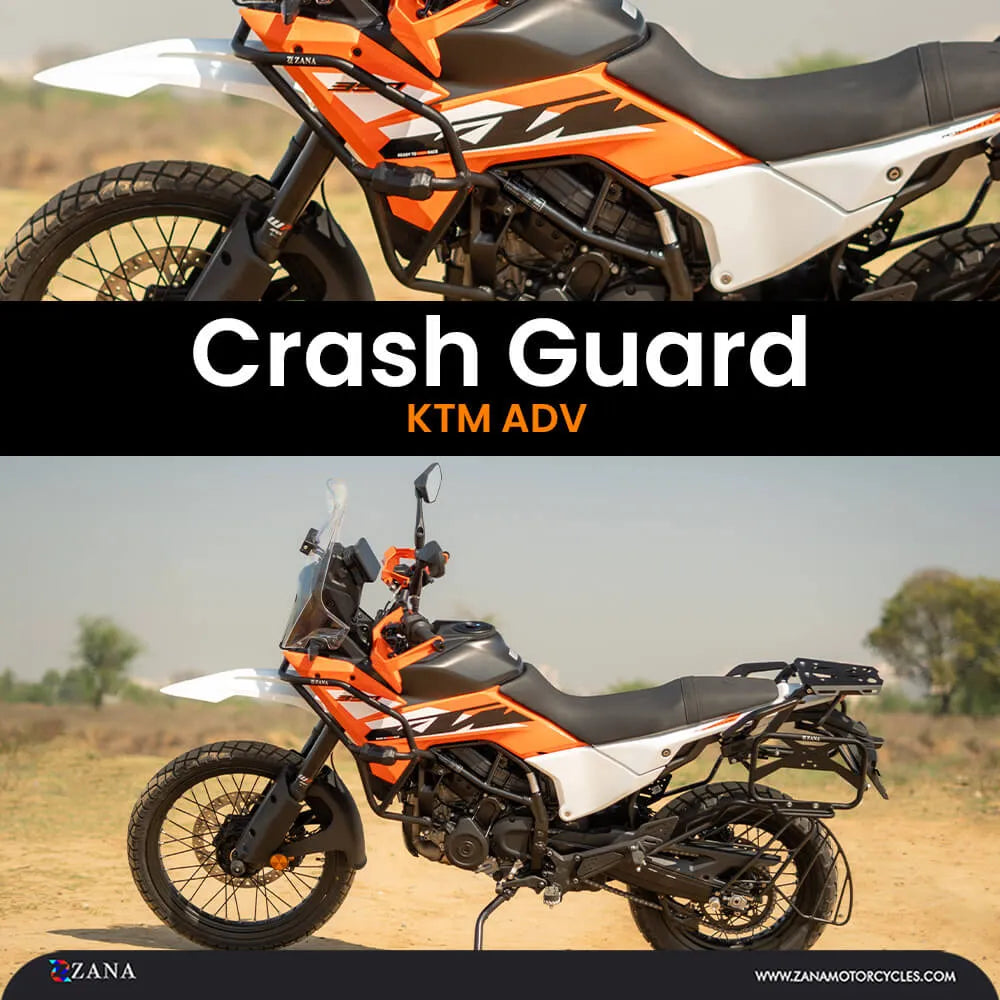 Zana- Tank Guard /Crash Guard With Slider Puck Black For KTM ADV 390 2025