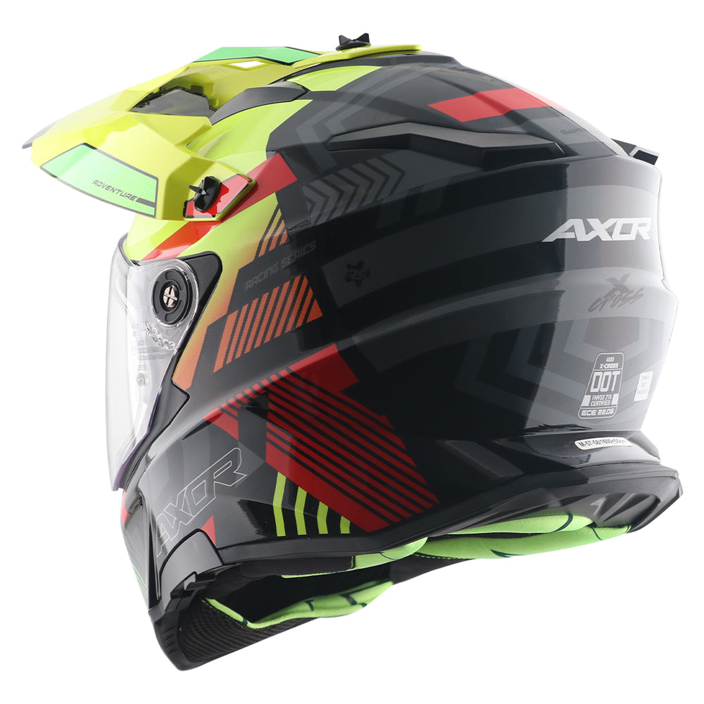 X-Cross Dual Visor Gambling Helmet