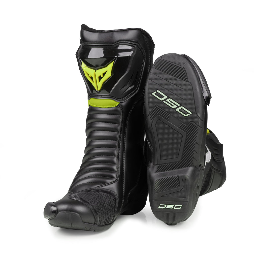 DSG GP-X Riding Boot - Blk/Yellow/Fluo