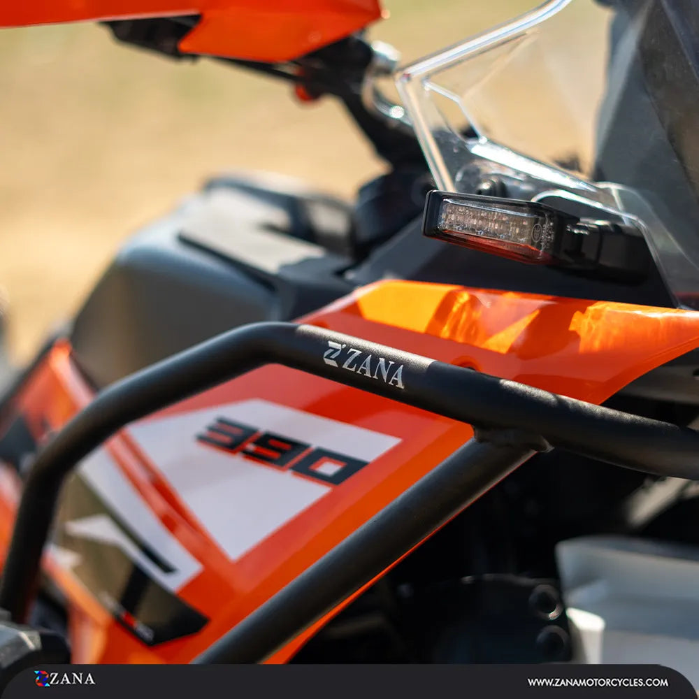 Zana- Tank Guard /Crash Guard With Slider Puck Black For KTM ADV 390 2025